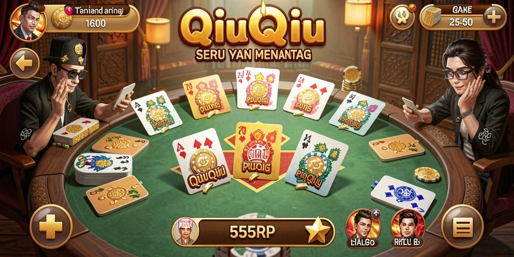 Gameplay QiuQiu yang seru dan menarik di 55RP.