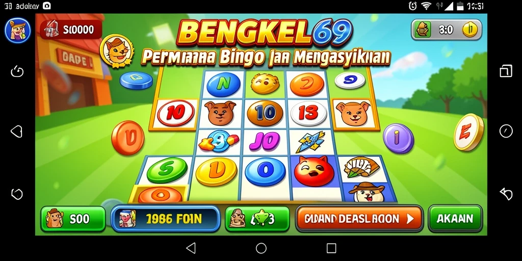 Tampilan gameplay BENGKEL69 yang penuh warna dan menarik.