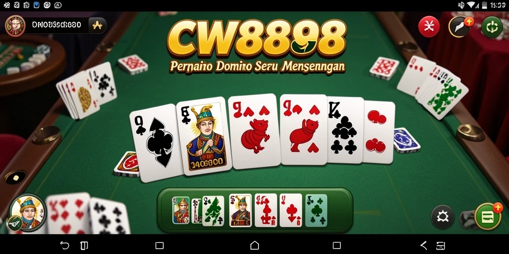 Tampilan gameplay CW8888 yang menampilkan aksi seru permainan Domino.