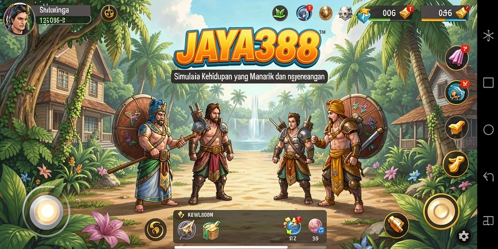 Tangkapan layar utama JAYA388 dengan gameplay Simulation yang menarik.