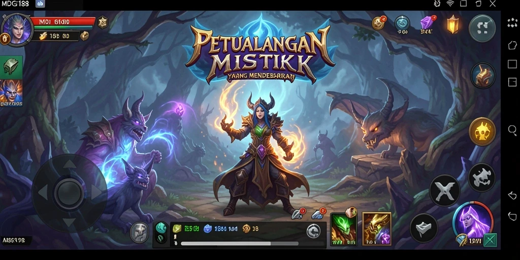 Tampilan gameplay MDG188 menampilkan petualangan seru di dunia yang misterius.