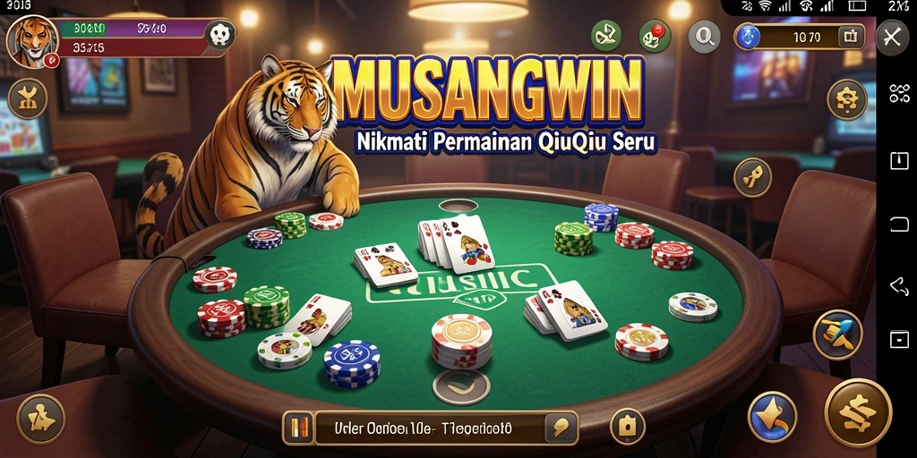 Tampilan gameplay QiuQiu yang seru di MUSANGWIN.