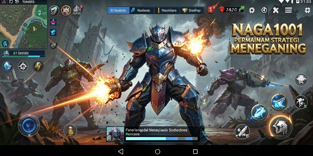 Tampilan menarik saat gameplay NAGA1001 menunjukkan aksi strategi yang intens.