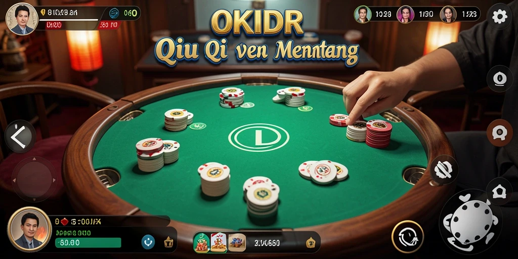 Tangkapan layar gameplay menarik di OKIDR dengan aksi QiuQiu.