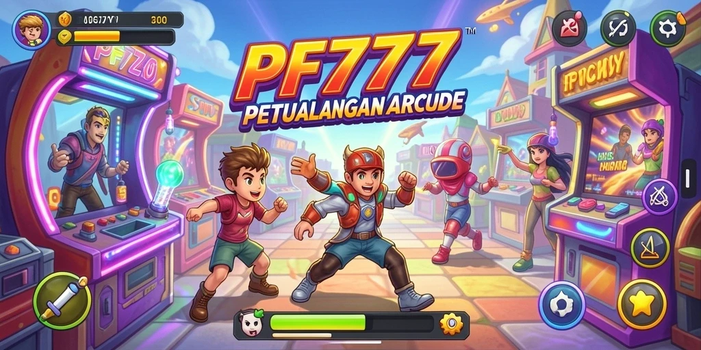 Tampilan gameplay seru dan penuh warna dari PF777.