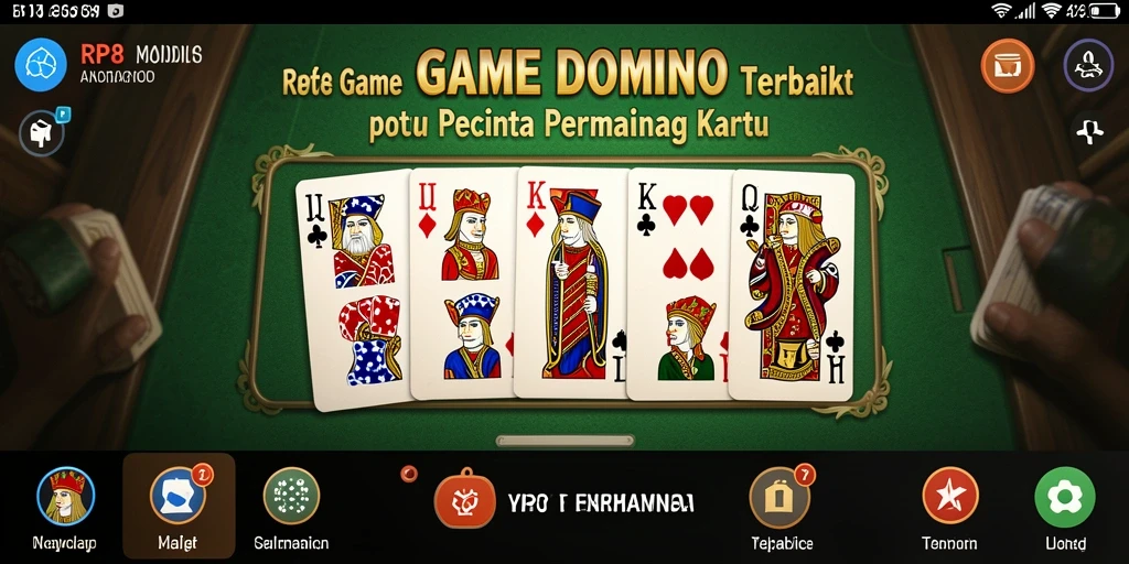 Tampilan menarik gameplay Domino yang seru di RP8.