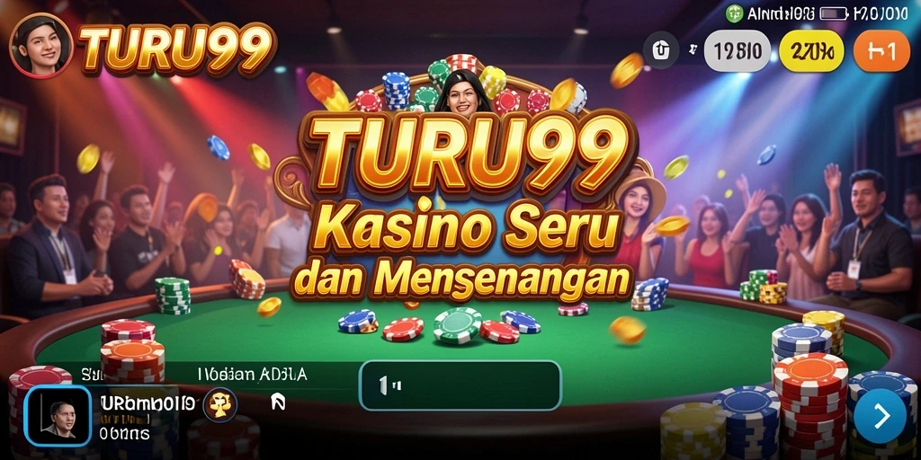 Tampilan gameplay Kasino di TURU99 yang menarik dan interaktif.