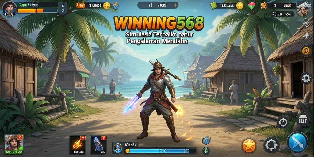 Screenshot utama WINNING568 menampilkan gameplay yang imersif dan interaktif.